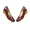 Catinca Shoes T14 BO pantofi dama perforati bordo