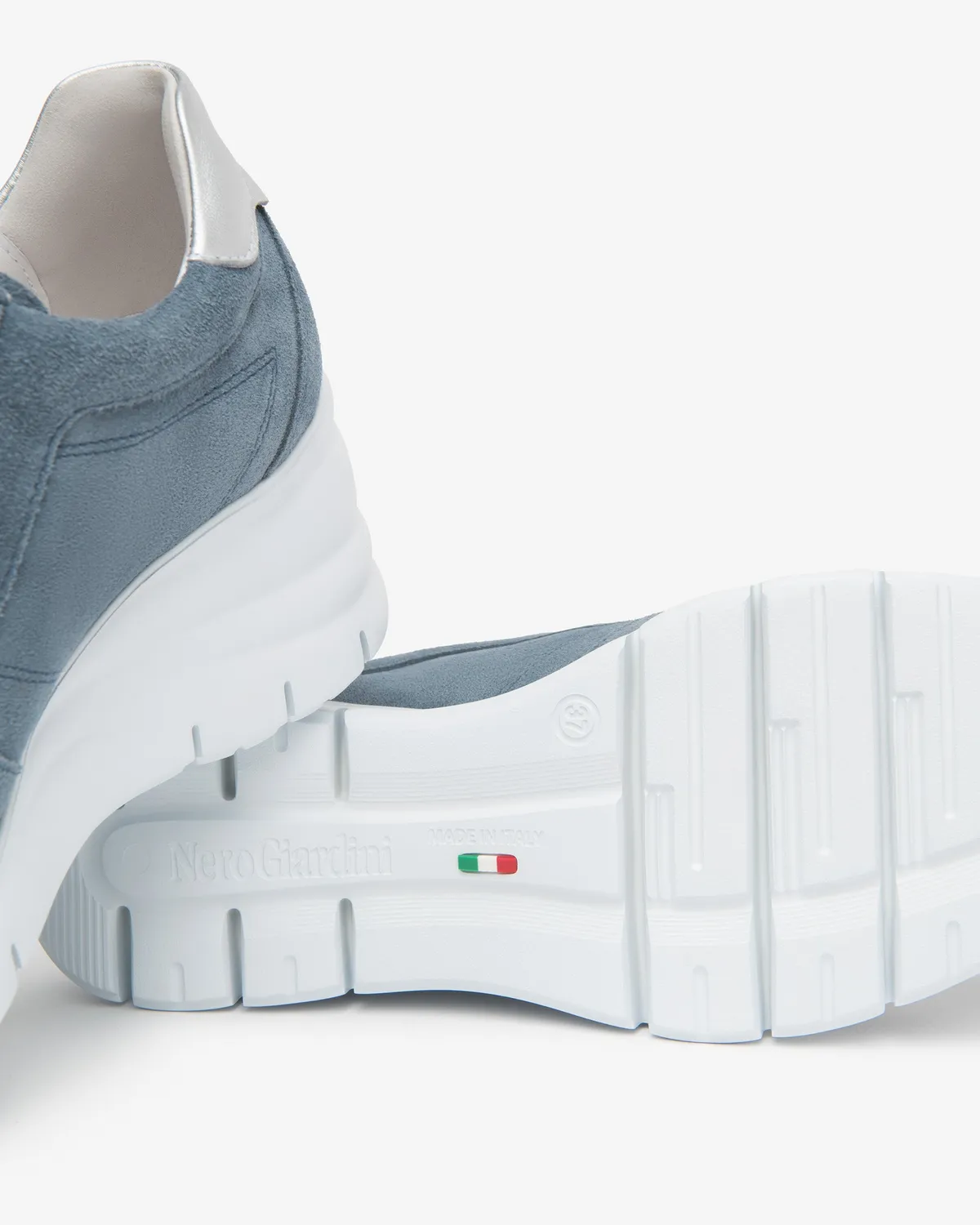 NeroGiardini sneakers damă piele întoarsă și piele vară