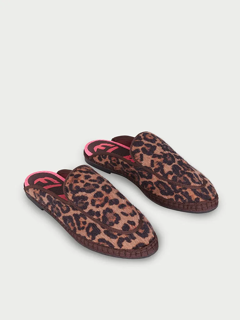 Flagelus Bruna Feline Brown loafers maro