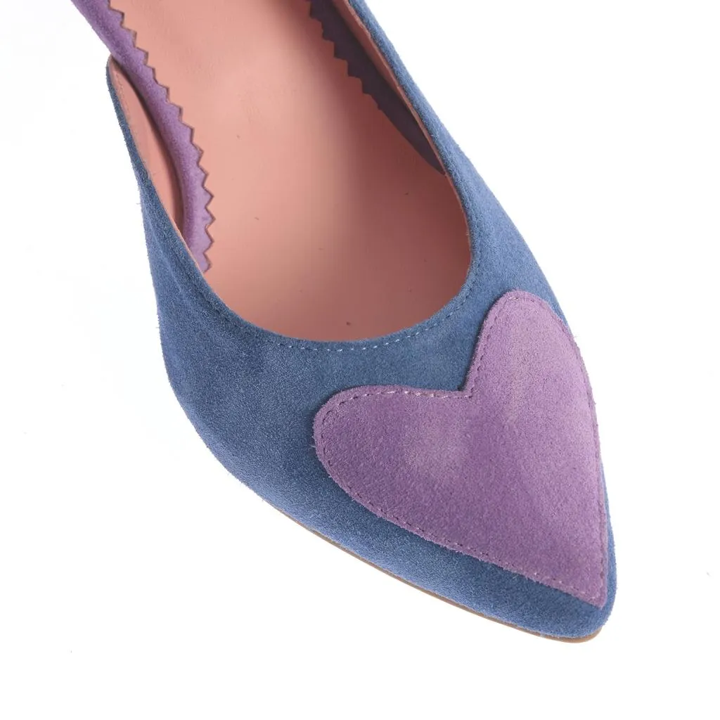 Ana Urbana Shoes Ana pantofi mov-albastru slip-on