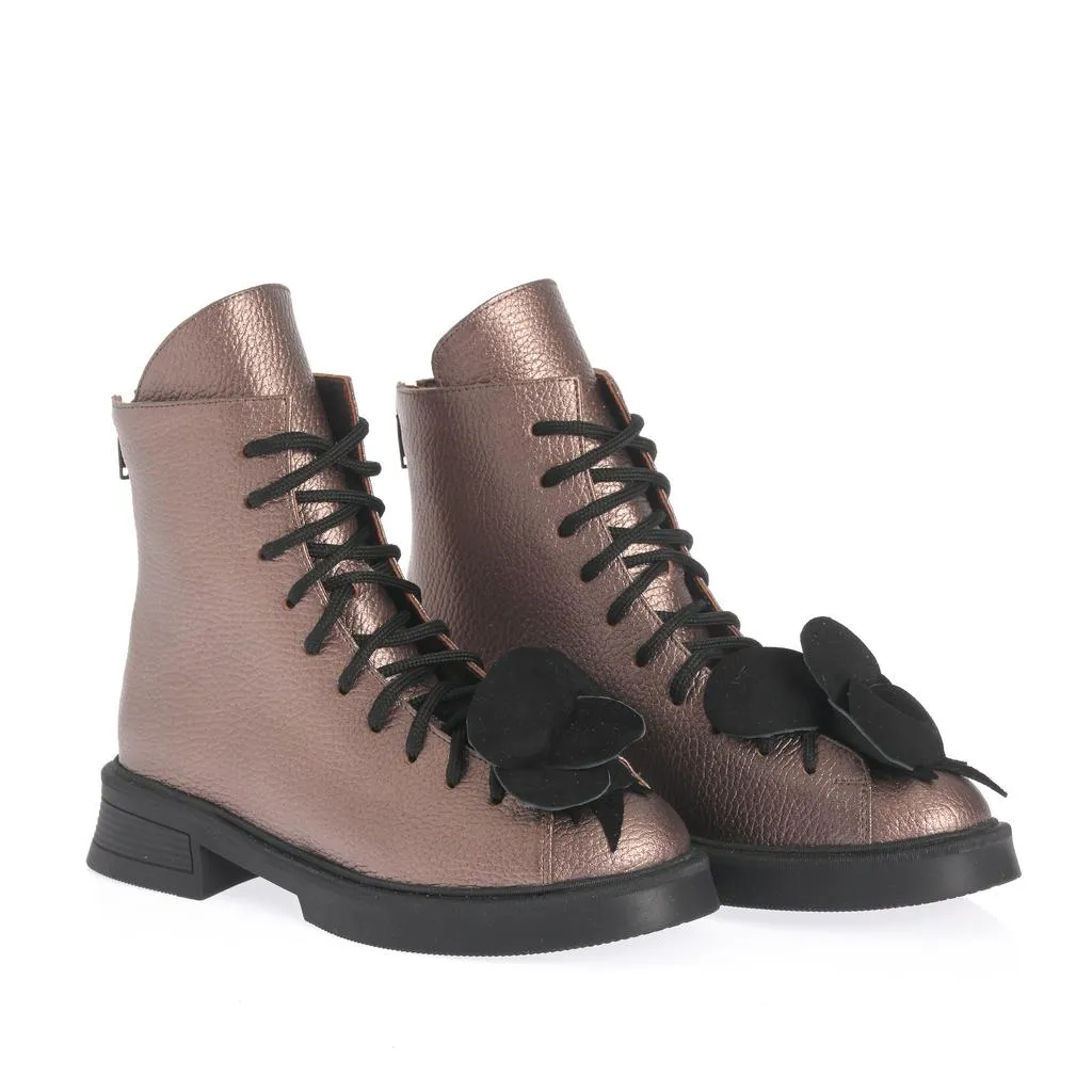 Ana Urbana Shoes Yasmina bocanci aurii metalizați