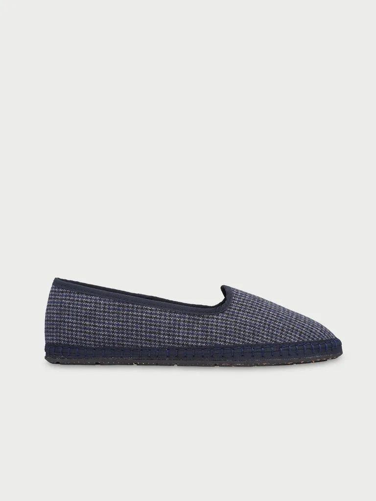 Flagelus Jamie papuci bumbac albastru pied-de-poule