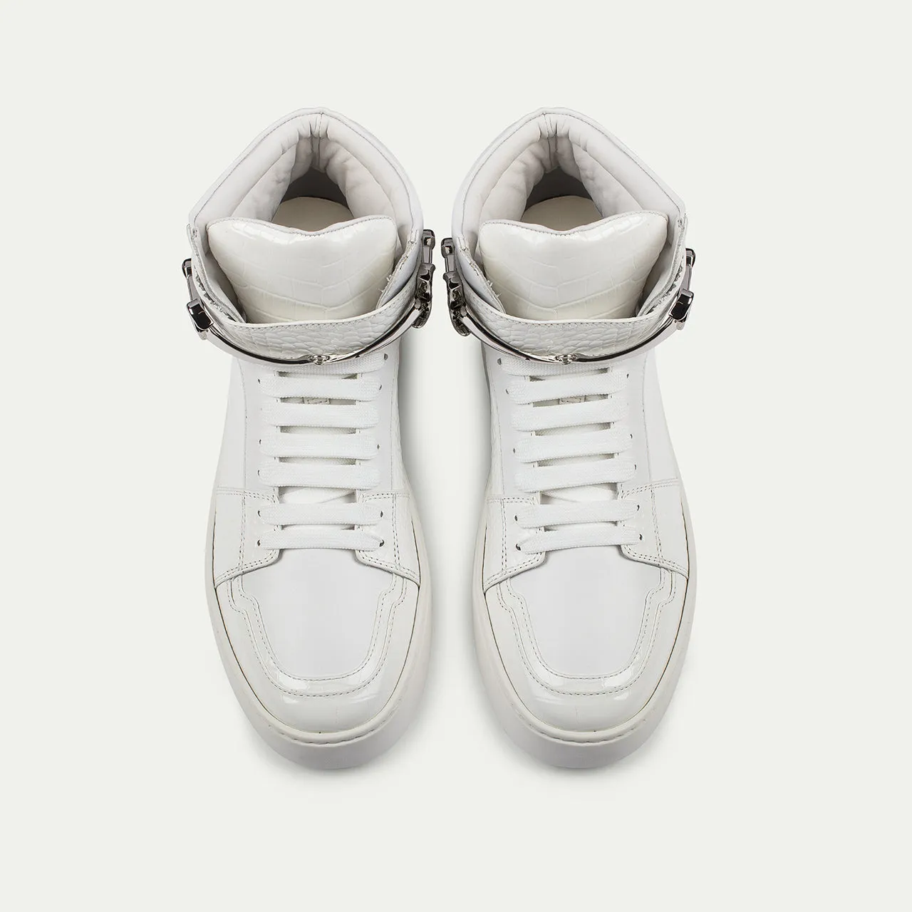 Cesare Paciotti Daggerbit Croc sneakers albi high-top