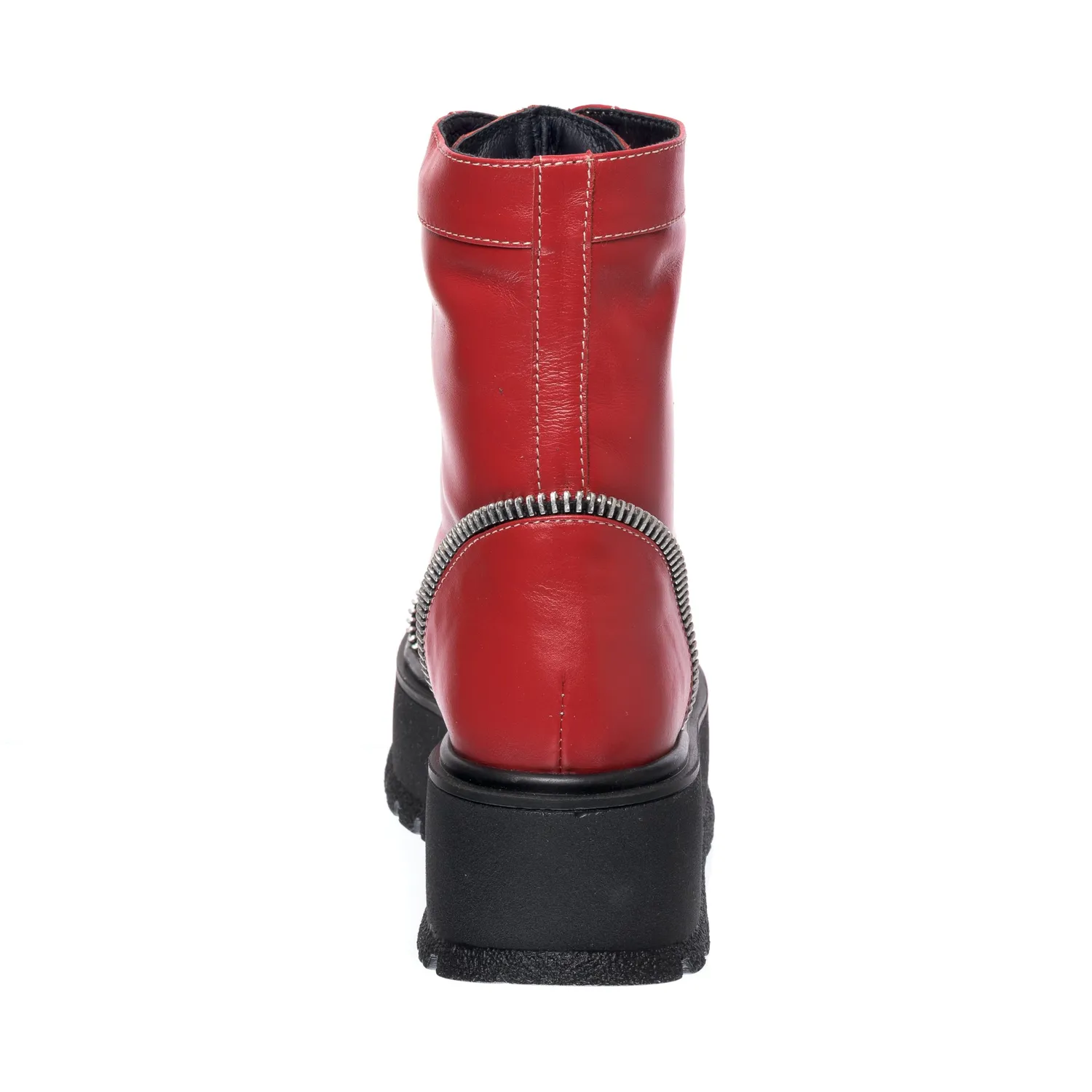 Catinca Shoes BC31 RB bocanci dama piele rosu box