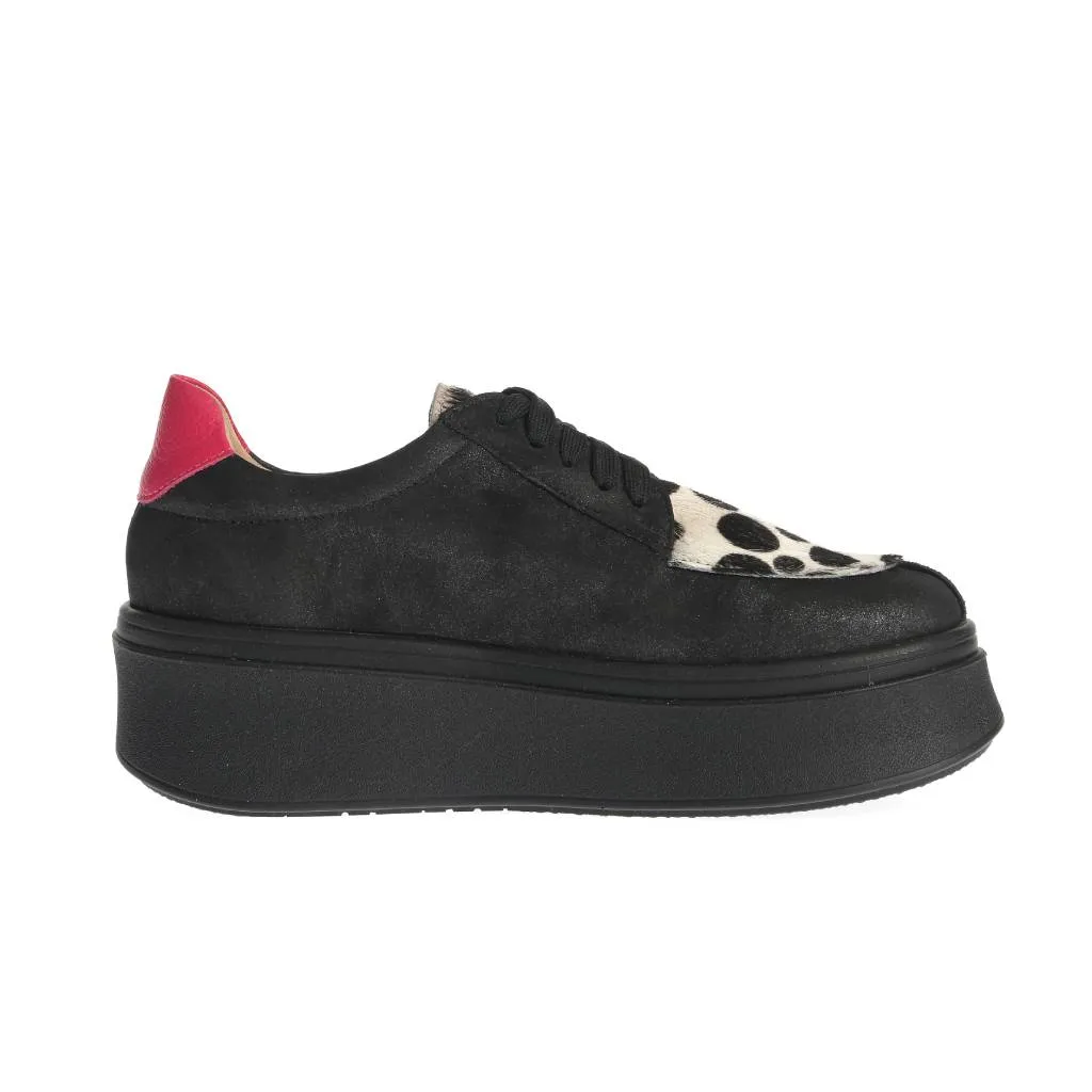Ana Urbana Dallas pantofi casual negru-alb platformă