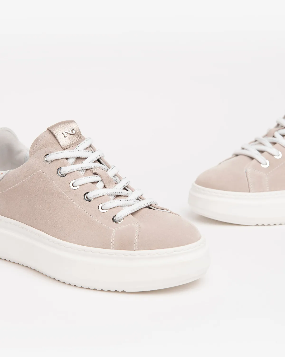 NeroGiardini Sneakers piele intoarsa cu brant DryGo