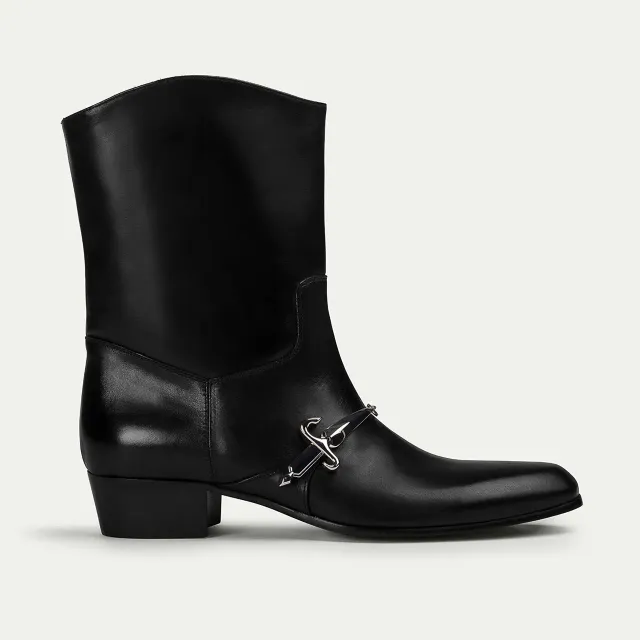 Cesare Paciotti Ettore cizme western negre piele