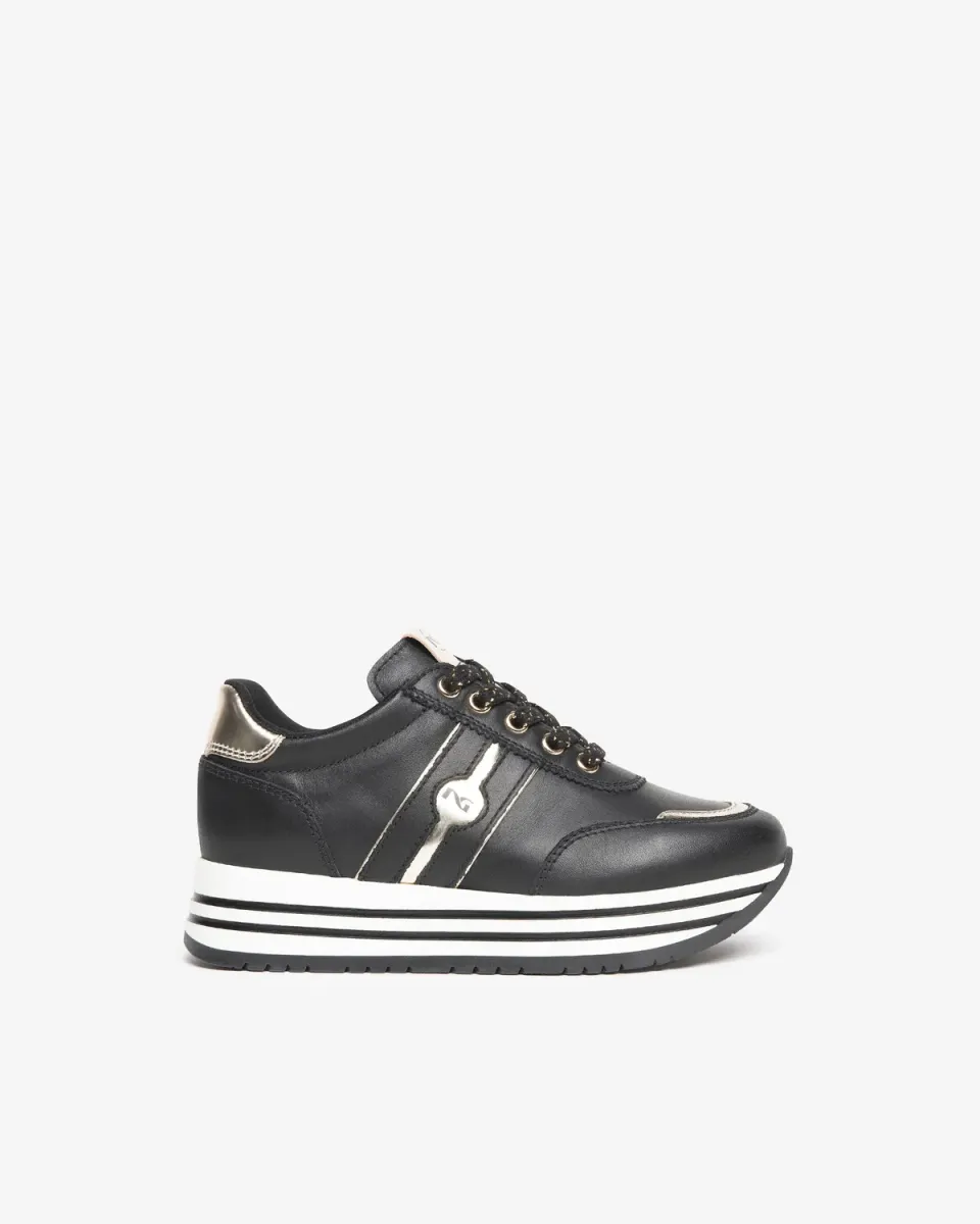 NeroGiardini Teens sneakers piele fete cu scai