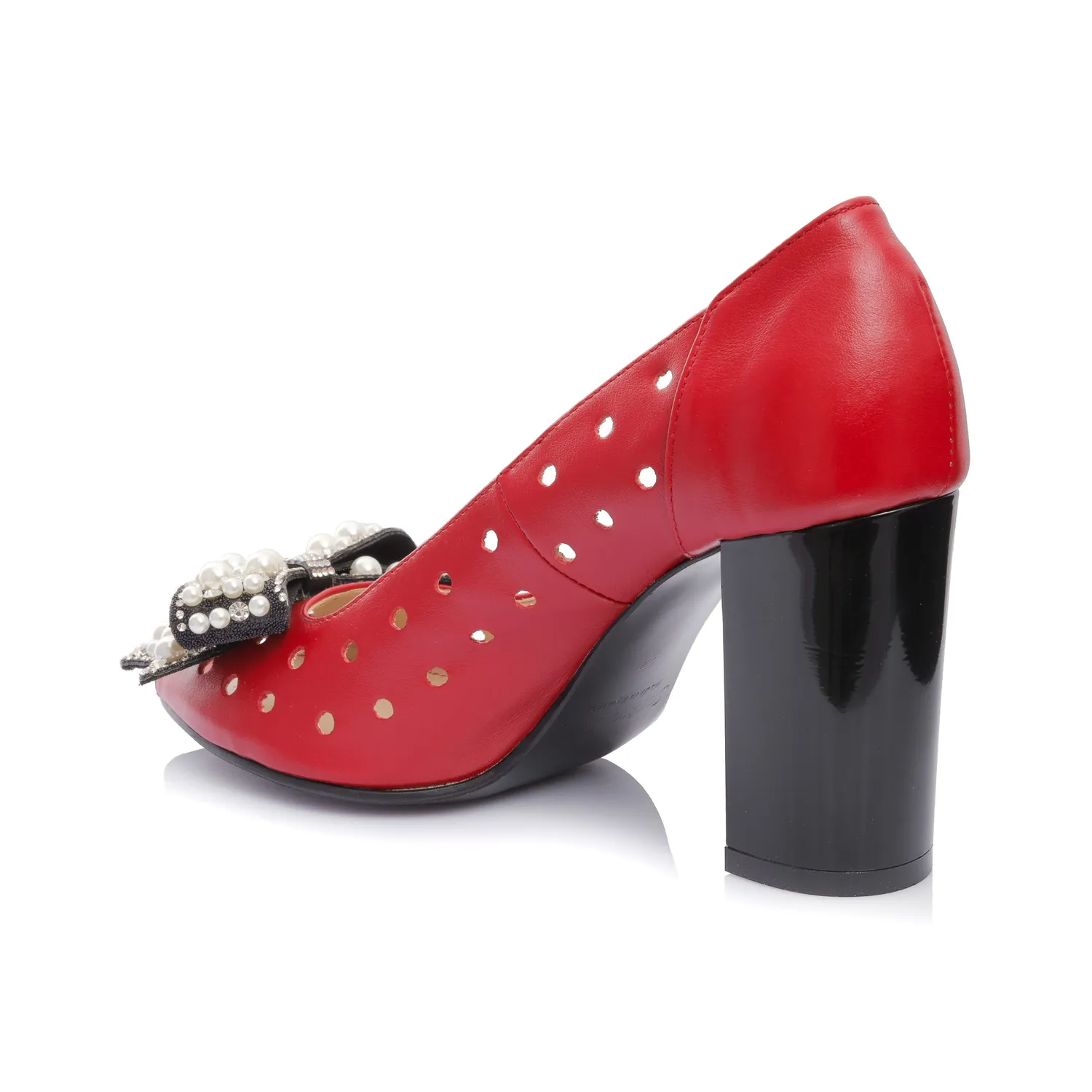 Catinca Shoes F23M RB sandale dama piele naturala rosu box