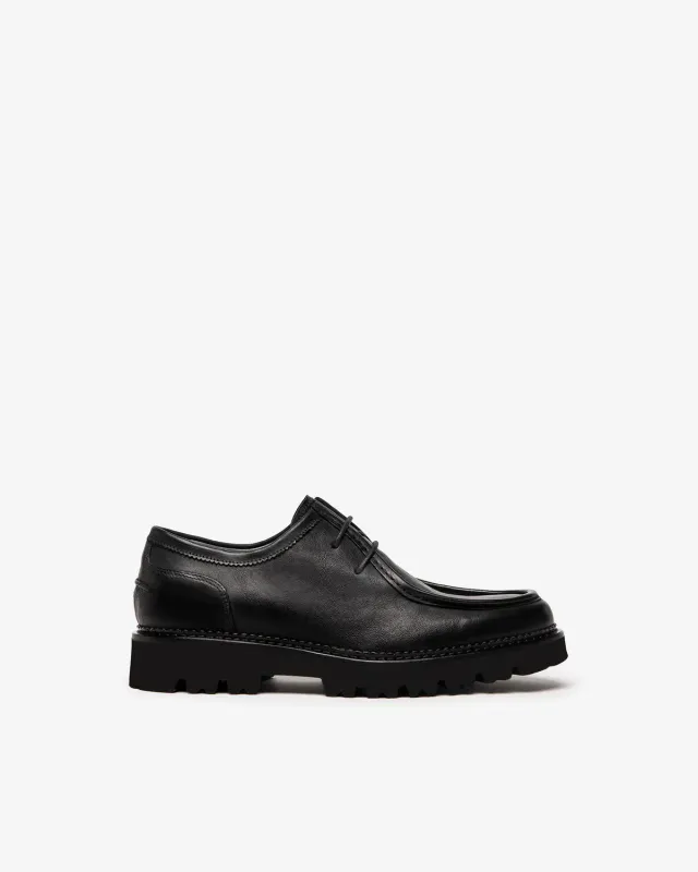 NeroGiardini Pantofi Barbati Derby Piele cu Siret Minimalisti