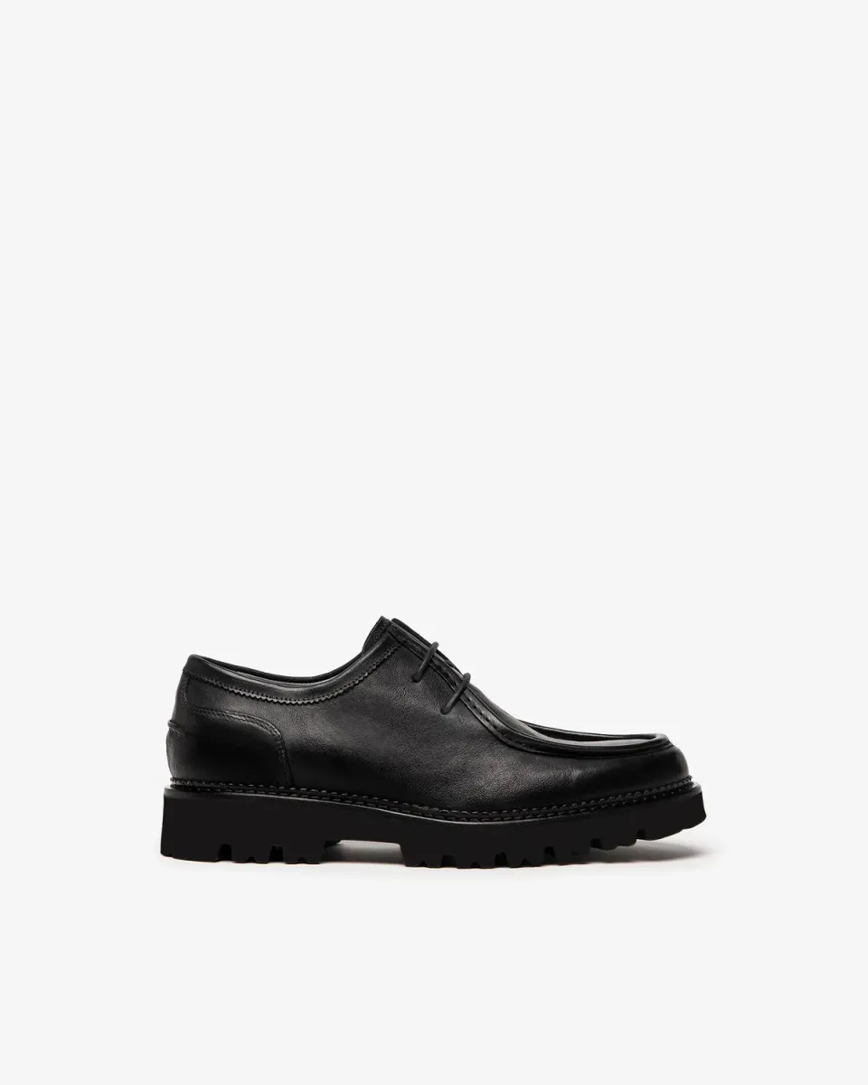 NeroGiardini Pantofi Barbati Derby Piele cu Siret Minimalisti