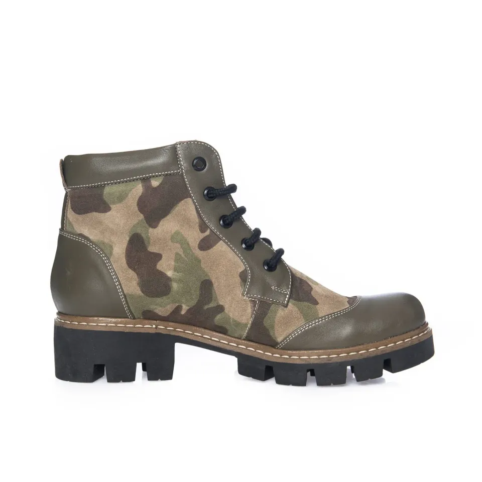 Catinca Shoes G28 KA bocanci dama piele kaki