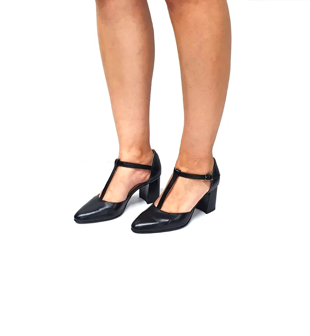 Catinca Shoes D13 NB sandale dama negre piele naturala