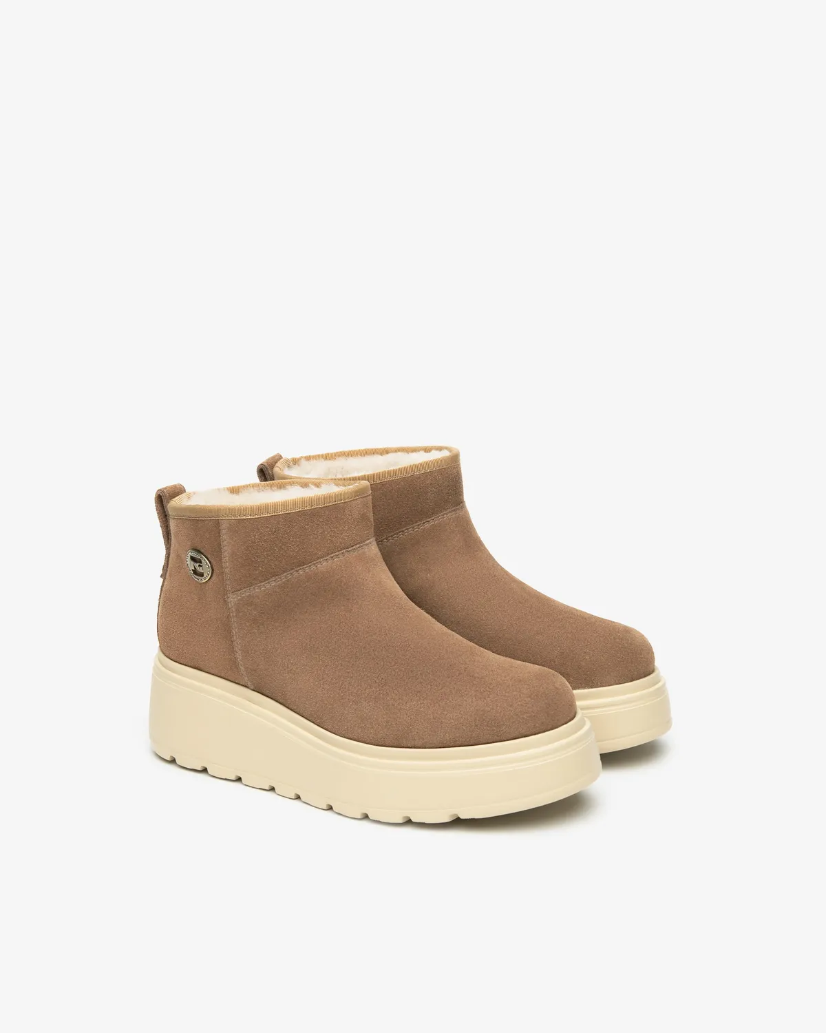 Botine damă velur NeroGiardini platformă 55 mm