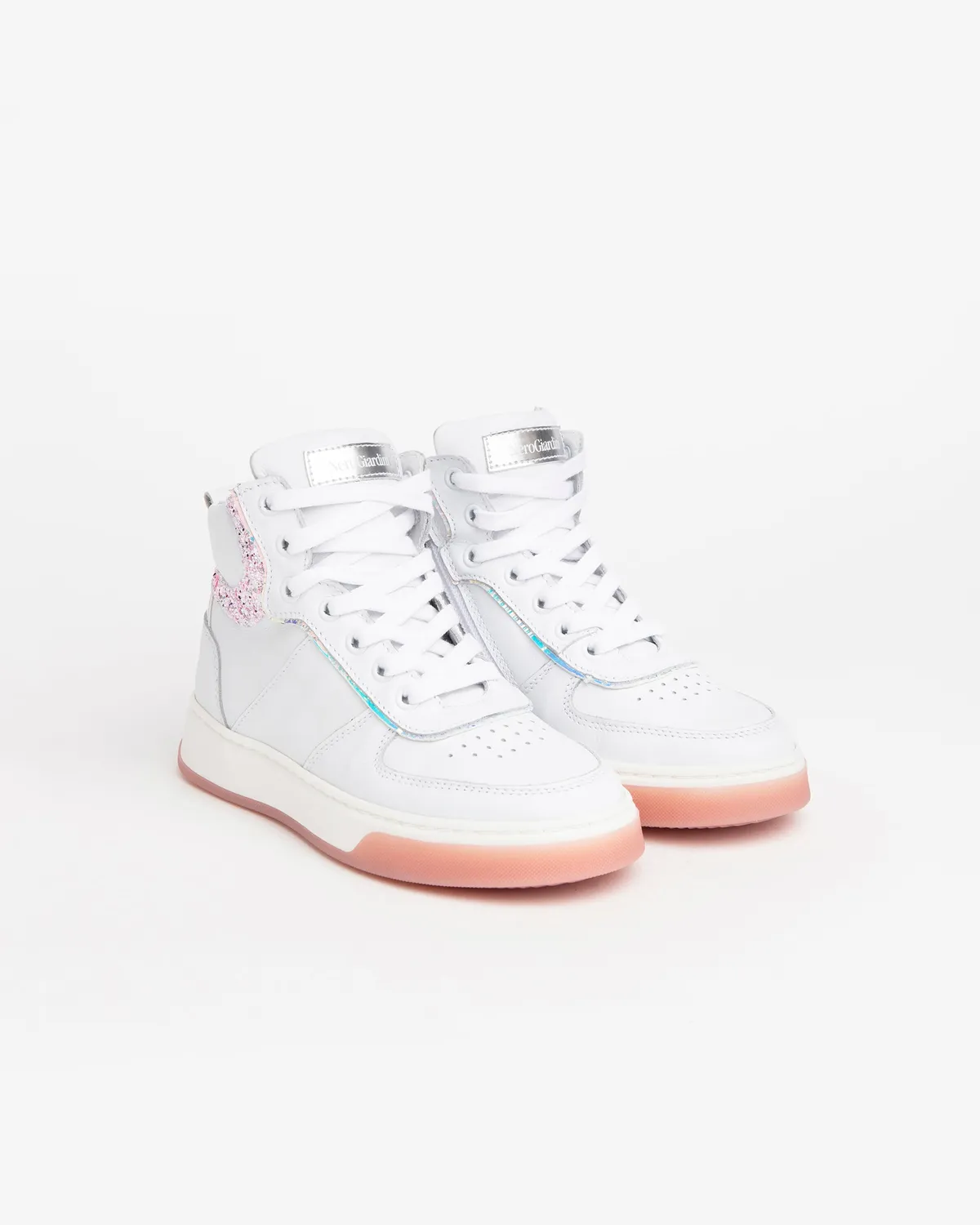 NeroGiardini sneakers fete cu siret si fermoar