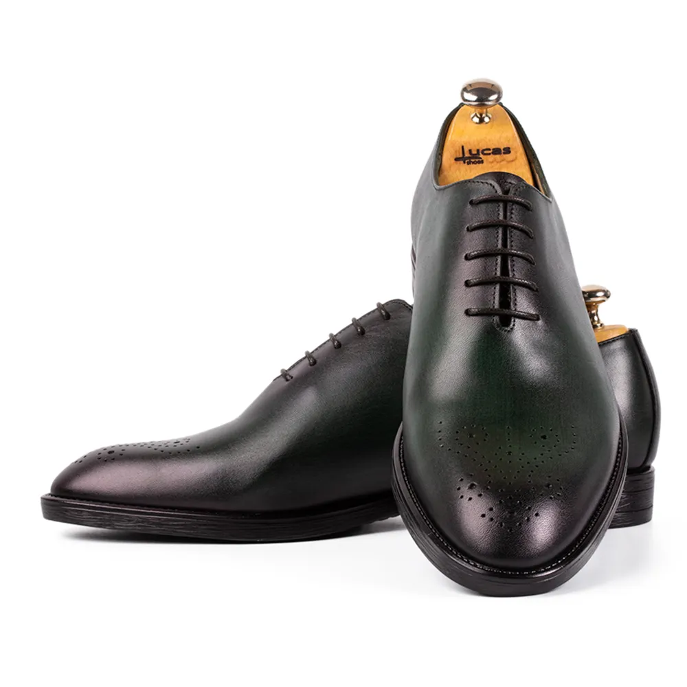 Lucas Shoes Elegant 900 pantofi verde piele