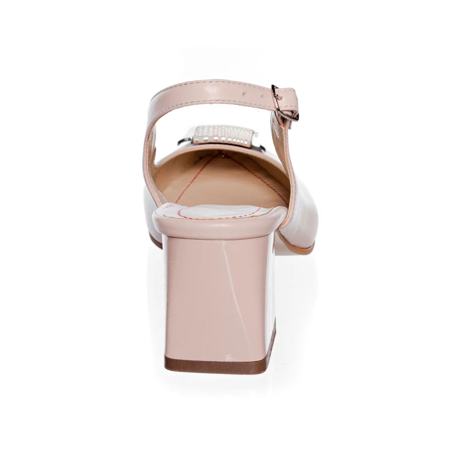 Catinca Shoes D30 NBS sandale dama piele nude cu sclipici