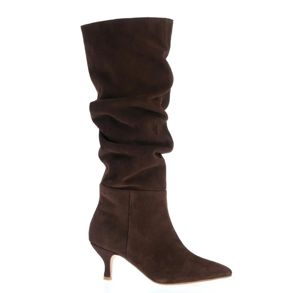 Ana Urbana Shoes Chicago cizme maro piele întoarsă