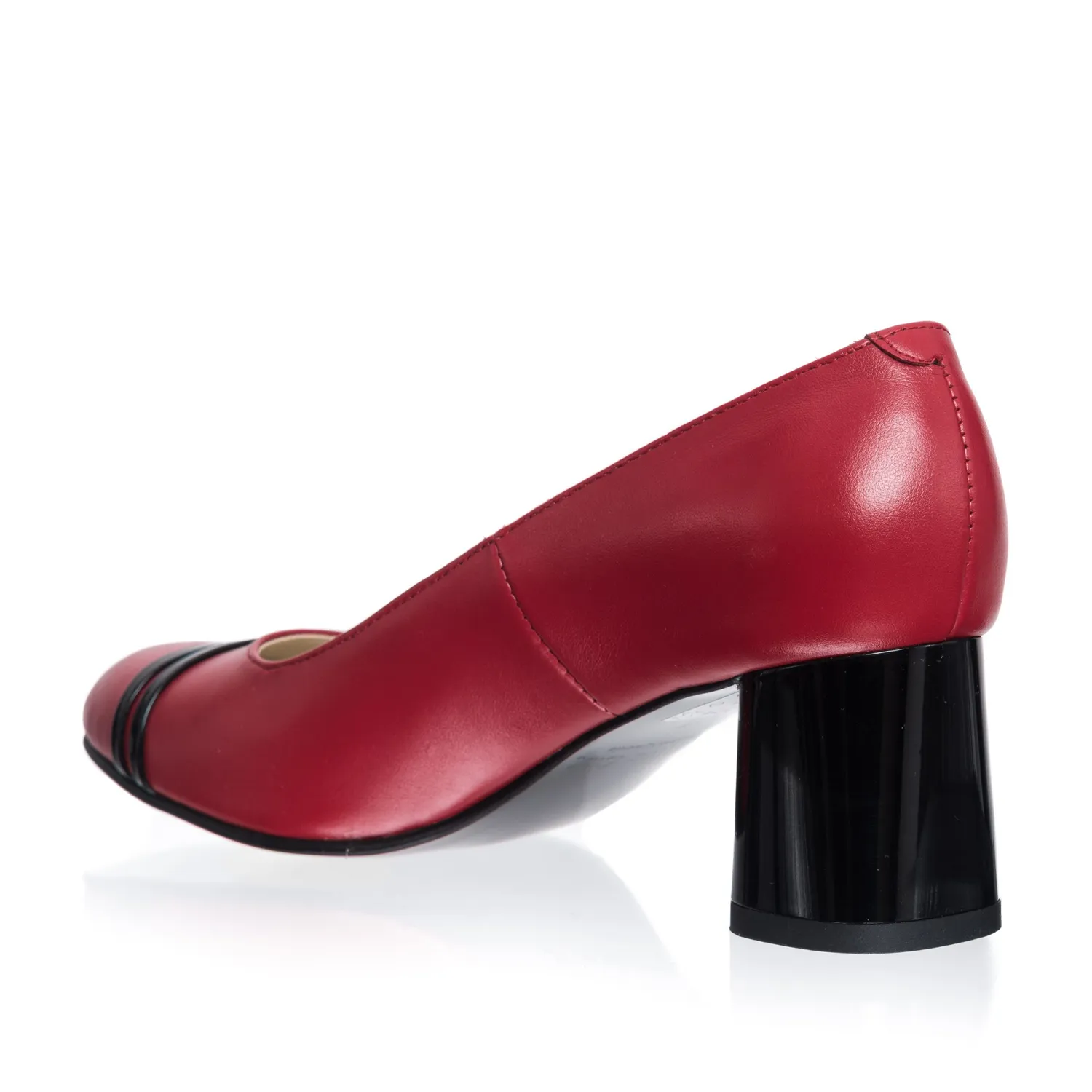 Catinca Shoes 55 RN pantofi damă piele roșu negru