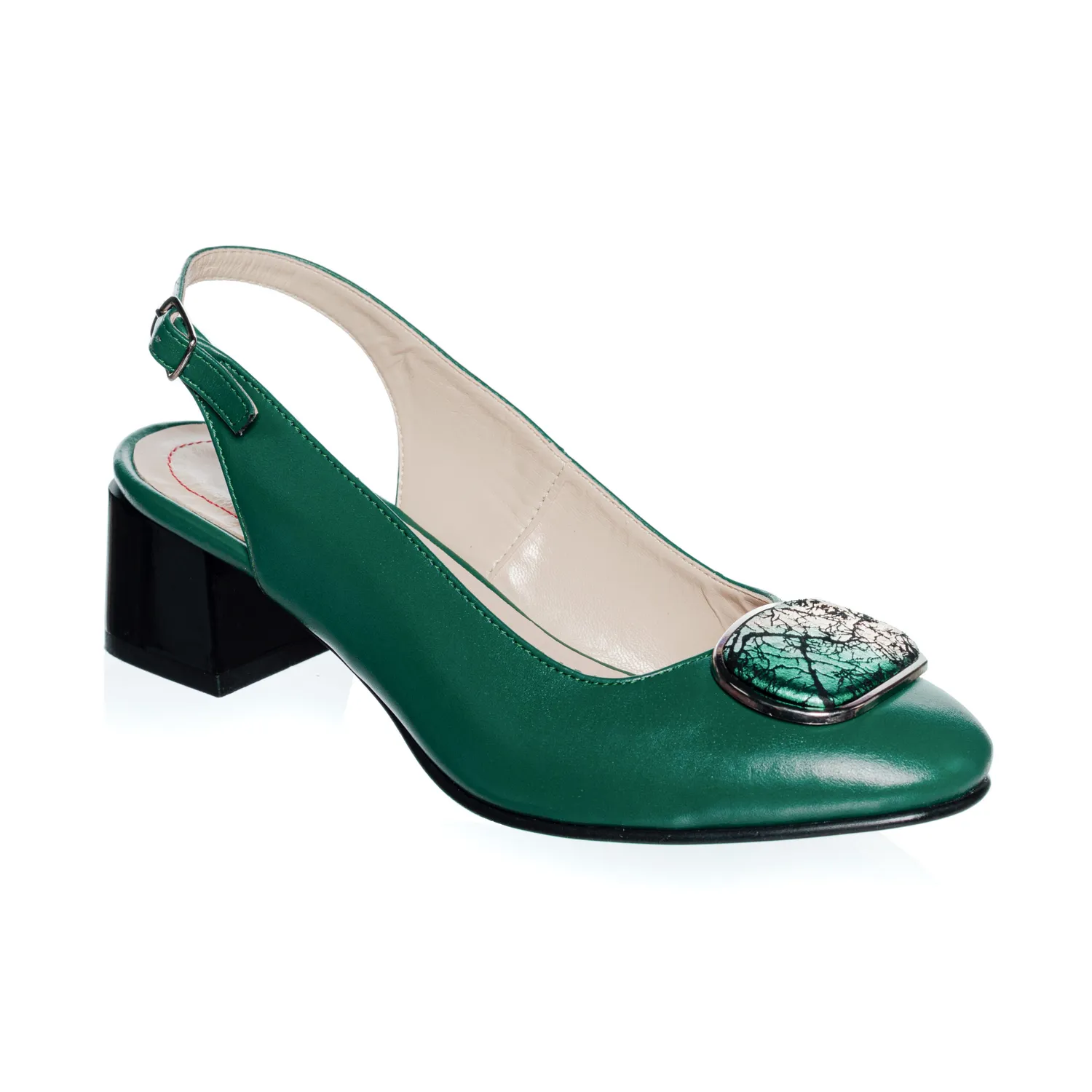 Catinca Shoes D21 VBVS sandale piele verde box