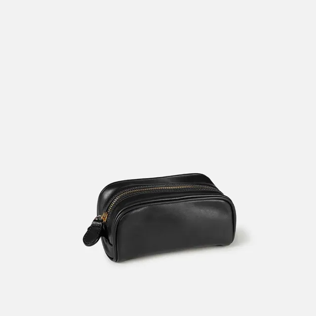 Cecilia Bringheli Riva Black geanta cosmetice piele neagra