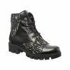 Catinca Shoes Negru Box Scris BC20 NBS bocanci dama negri piele