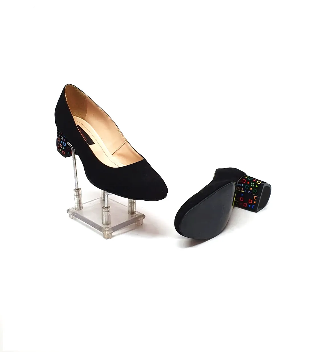Catinca Shoes A6 NAPC pantofi dama piele naturala negri patratele