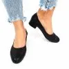 Catinca Shoes T11 N pantofi dama perforati negri
