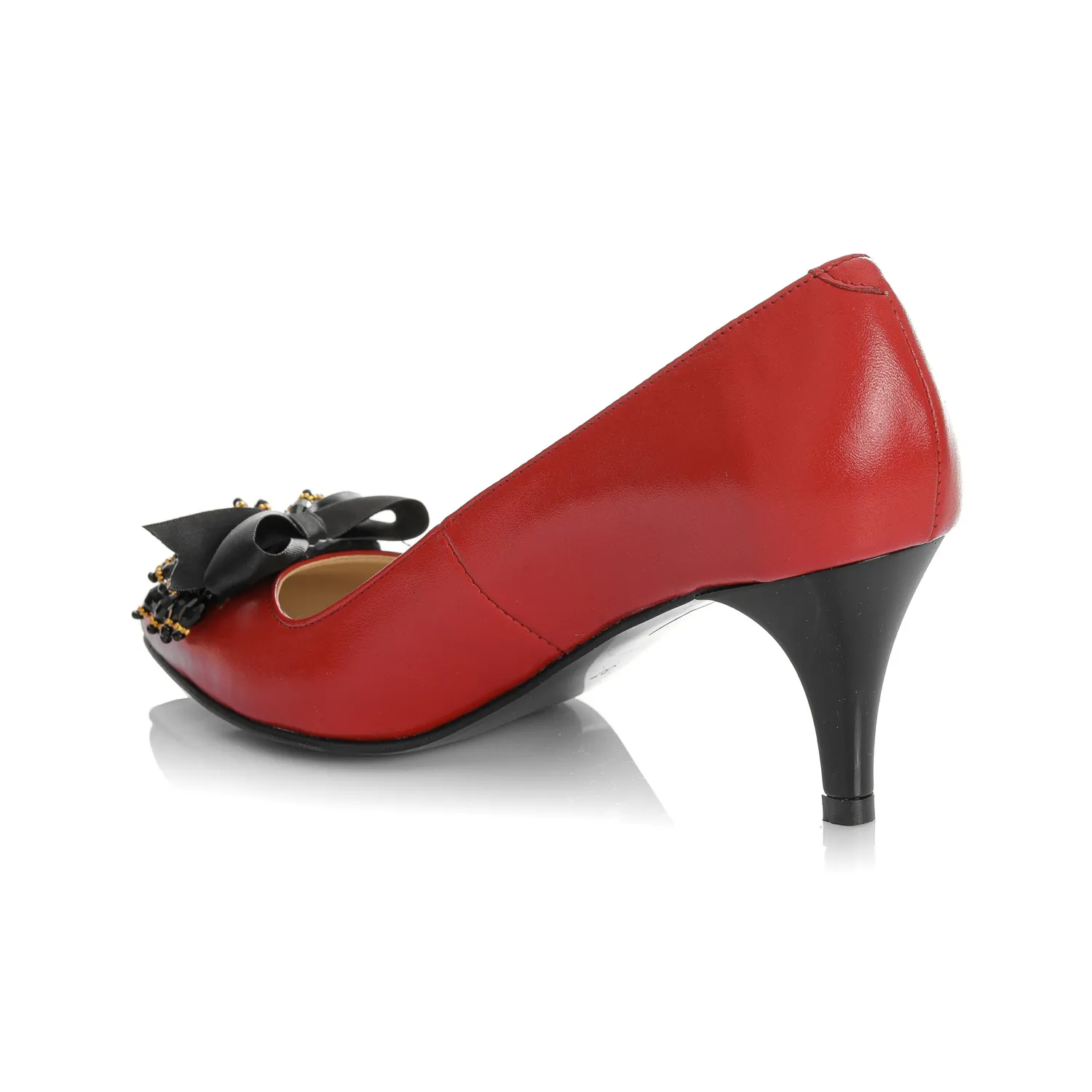 Catinca Shoes A54 RB pantofi dama rosu box piele naturala