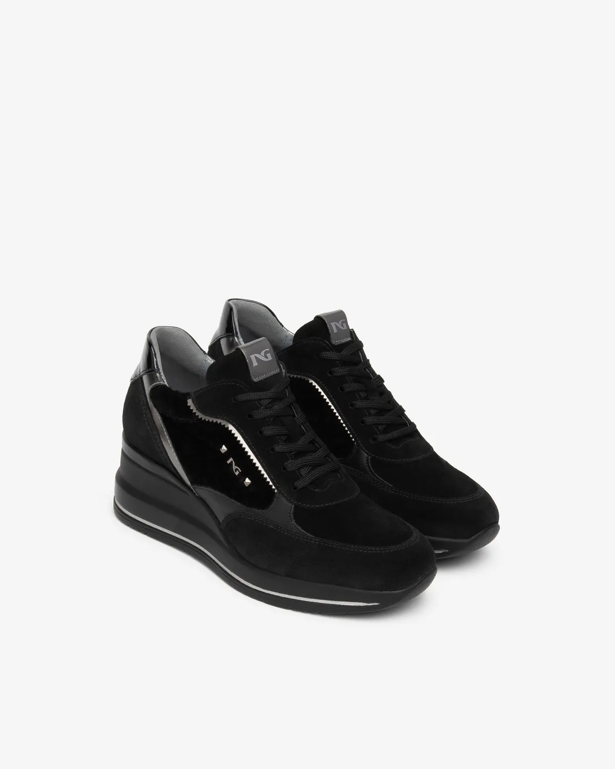 NeroGiardini sneakers dama piele talpa wedge 6cm 35-41