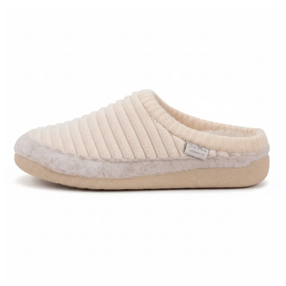 BÄR Lifestyle Malu papuci damă crem textil