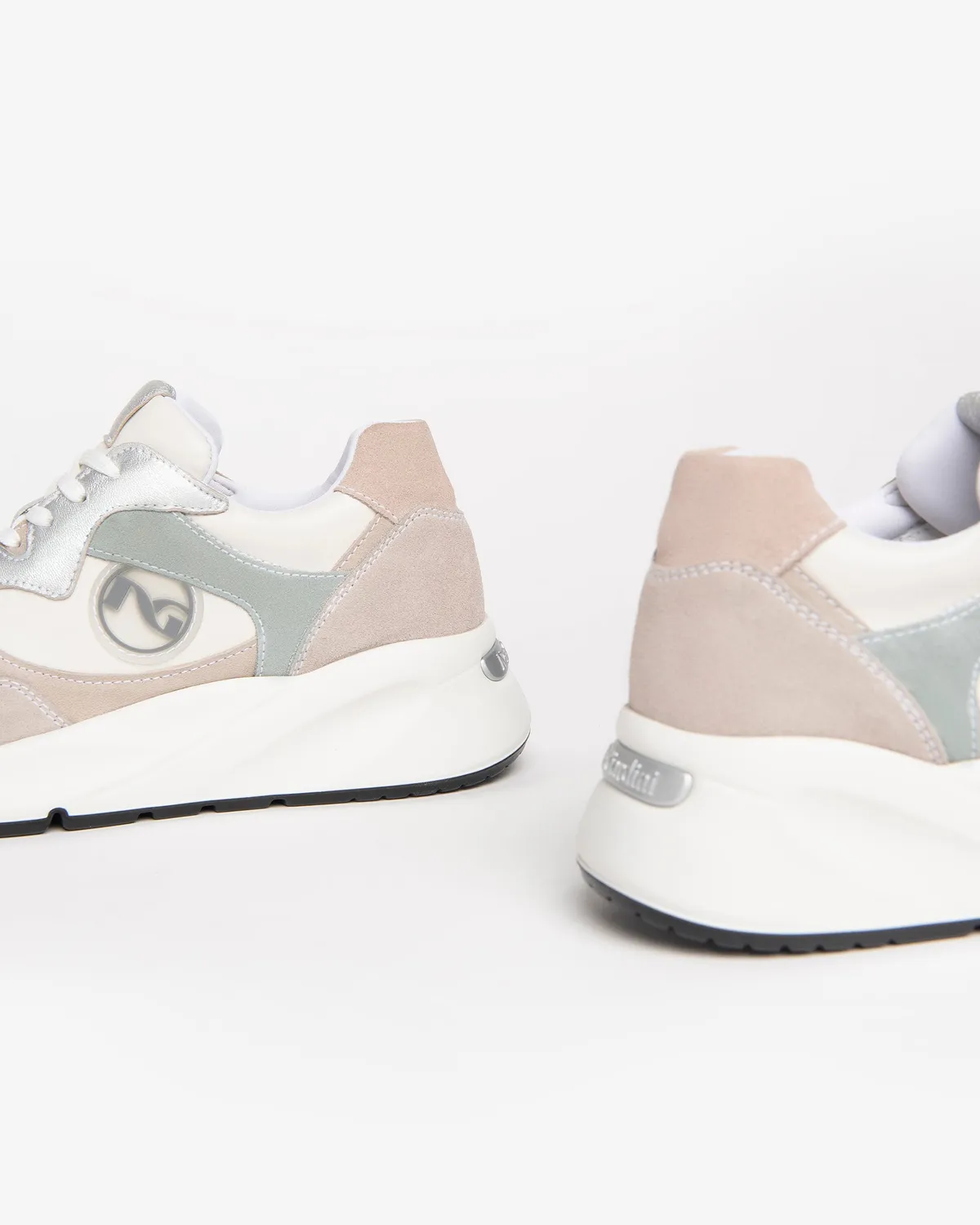NeroGiardini sneakers piele și piele întoarsă damă DryGo