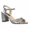 Catinca Shoes S15 ANC sandale dama alb negru piele naturala