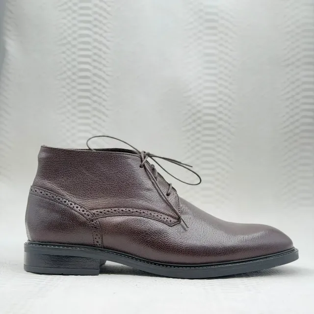 Lucas Shoes 851 ghete barbati maro piele naturala
