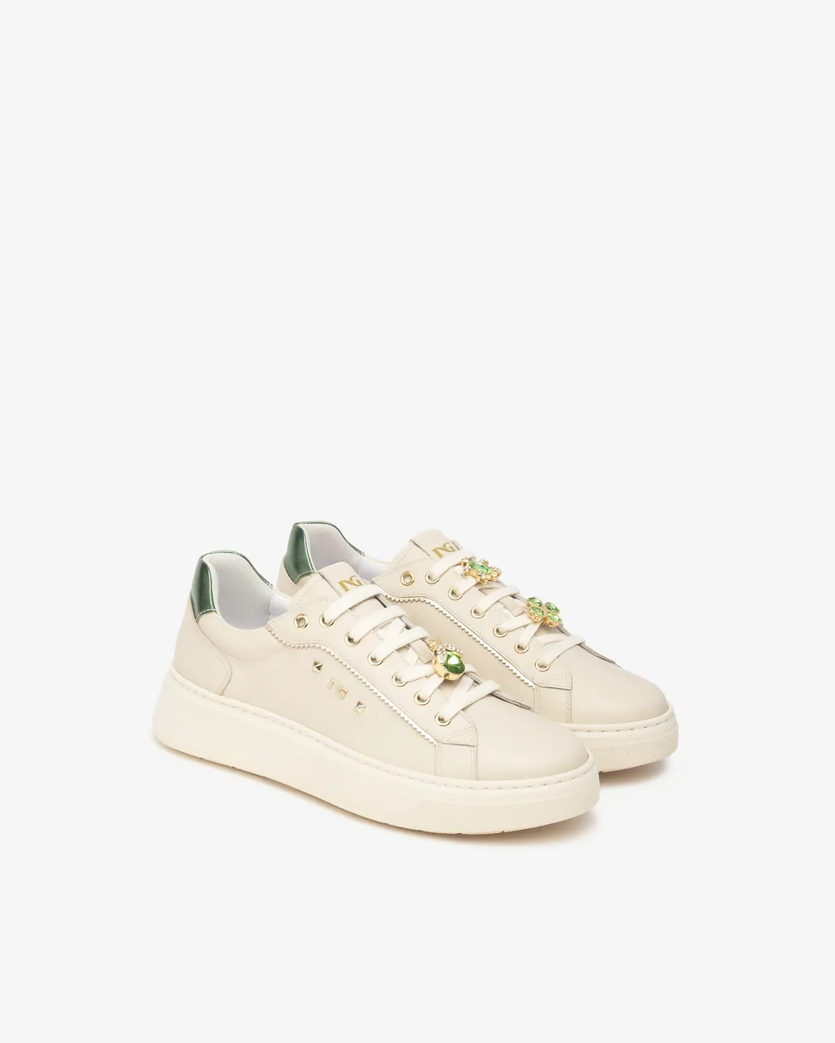 NeroGiardini Sneakers Piele Textil Dama Memory Dry-Go