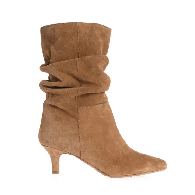 Ana Urbana Shoes Amelia cizme camel piele întoarsă