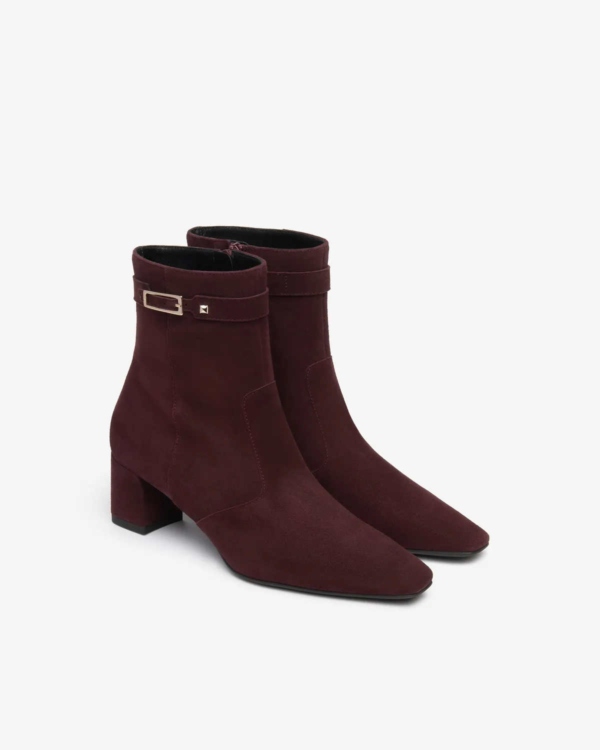 NeroGiardini botine damă piele întoarsă toc 55mm
