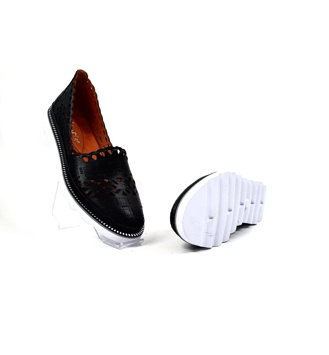Catinca Shoes 970 N pantofi perforati piele negru