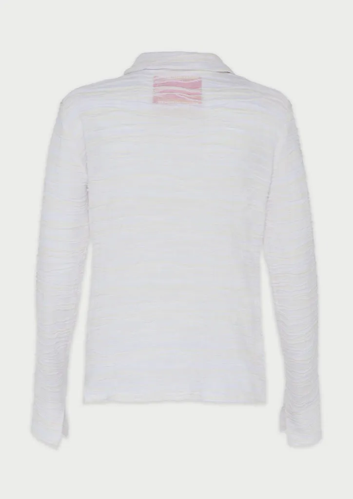 Flagelus Gatsby Glam White cămașă albă bumbac