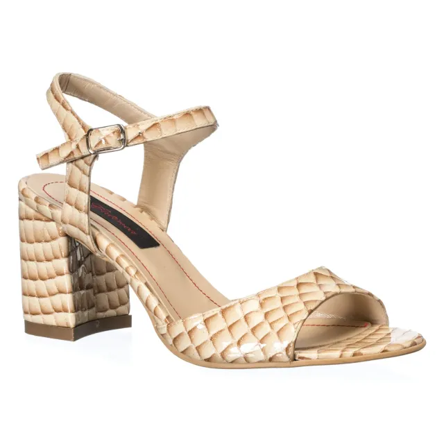 Catinca Shoes S15 MC sandale dama piele maro croco