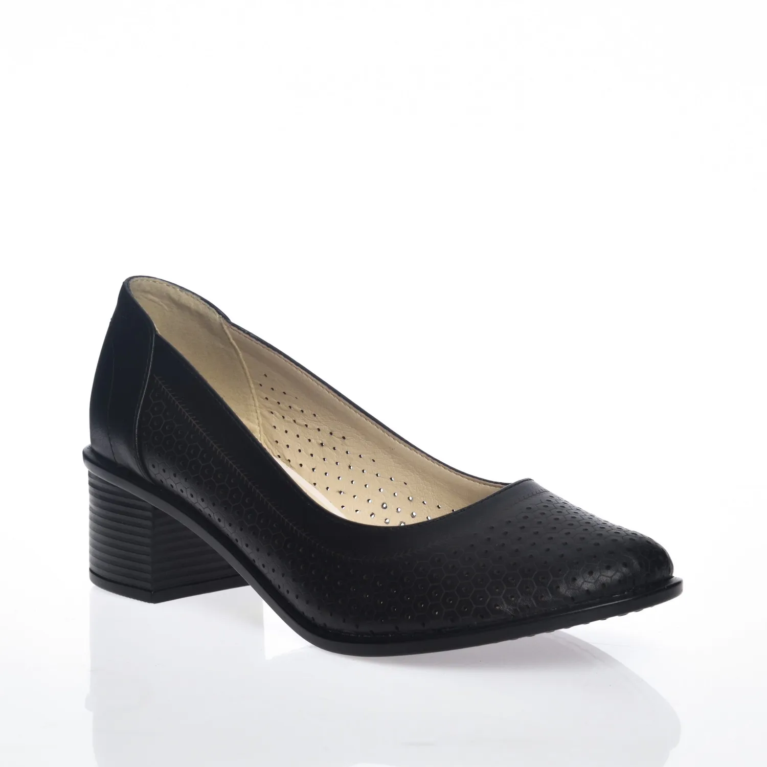 Catinca Shoes T2 NB pantofi dama piele negru box