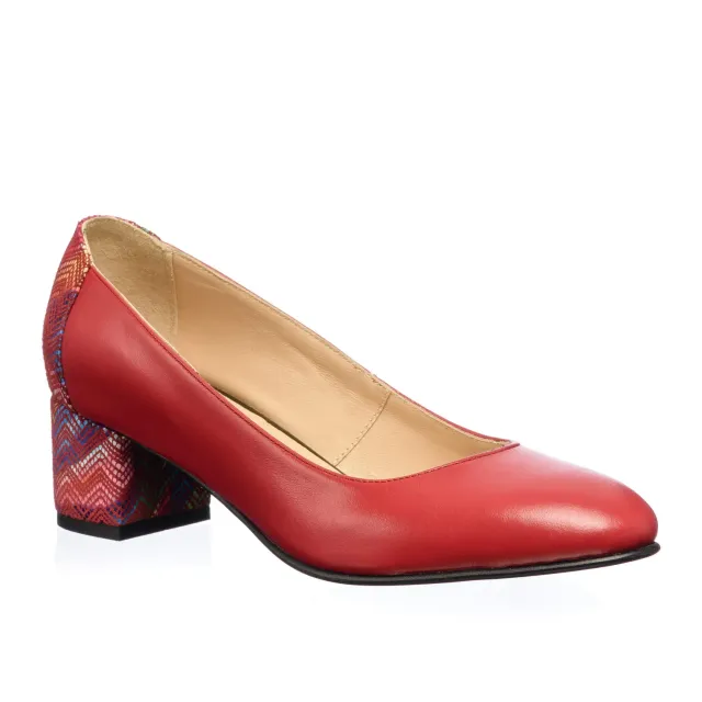 Catinca Shoes A7 RM pantofi damă roșii piele