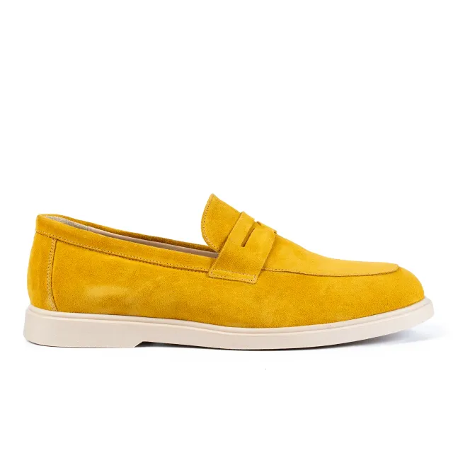 Lucas Shoes Ezra mocasini bărbați galben piele naturală