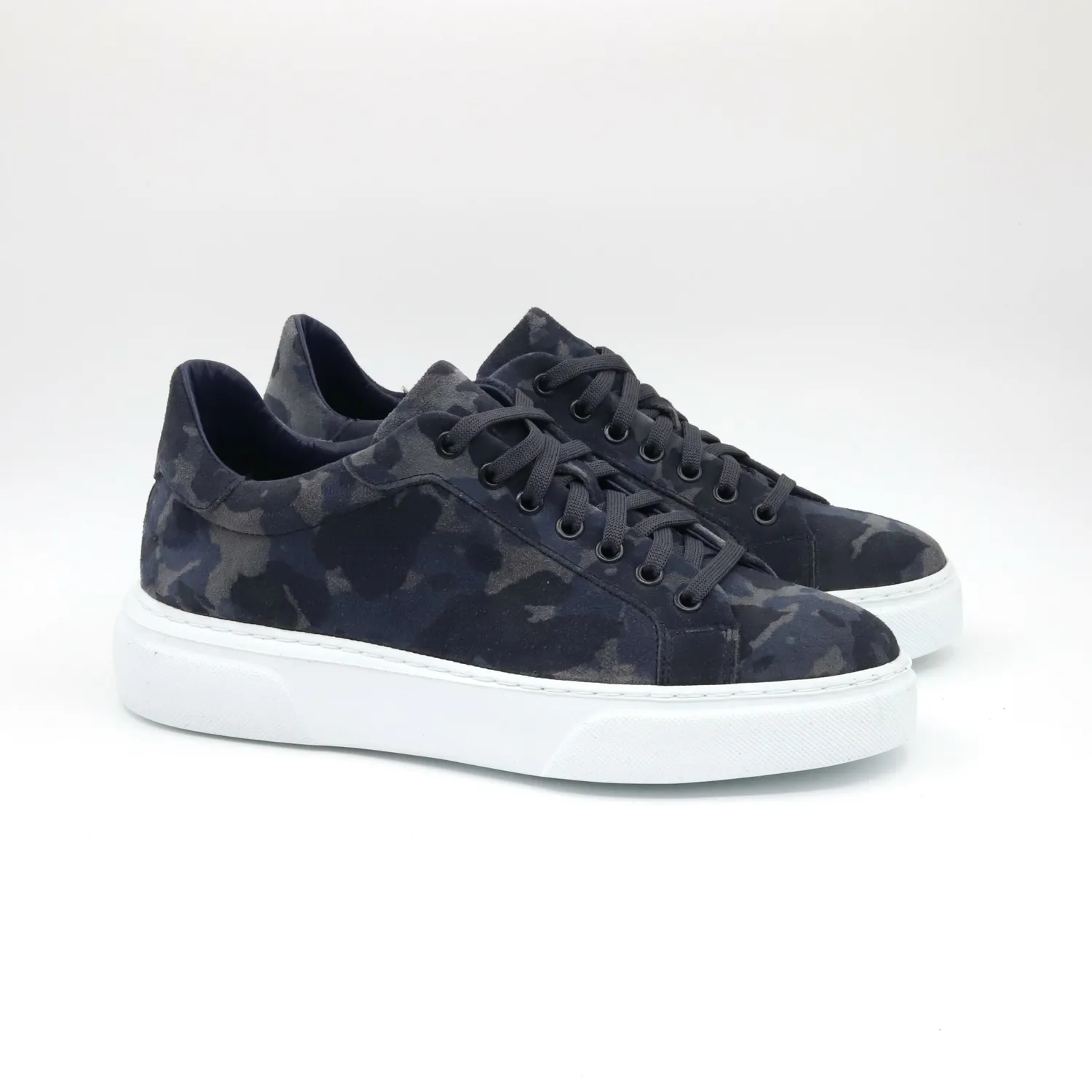 Lucas Shoes Sneaker 510 Army Blue Velur sneakers piele