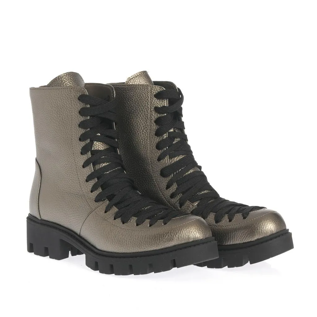 Ana Urbana Shoes Berlin bocanci aurii piele naturală