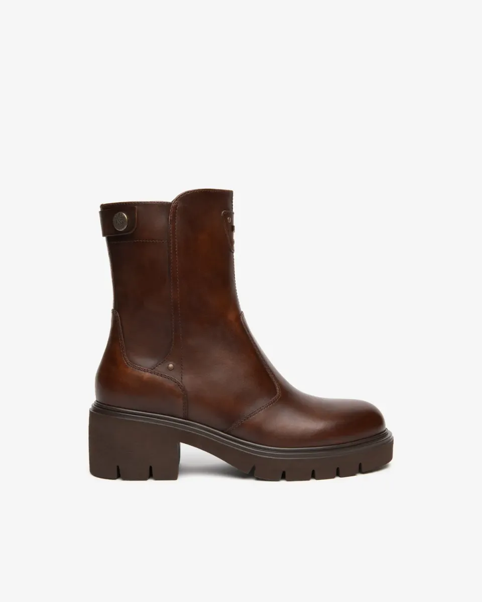NeroGiardini botine piele femei toc 60 mm cu fermoar