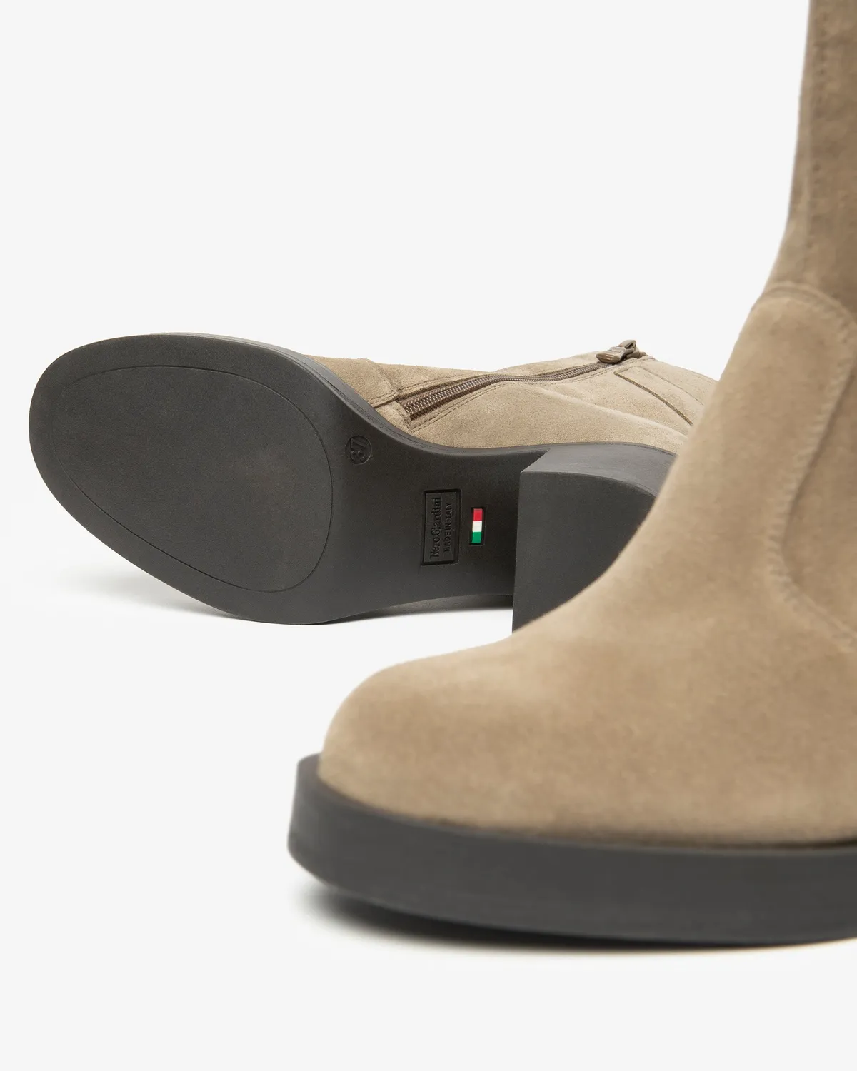 NeroGiardini Botine dama piele intoarsa iarna comfy
