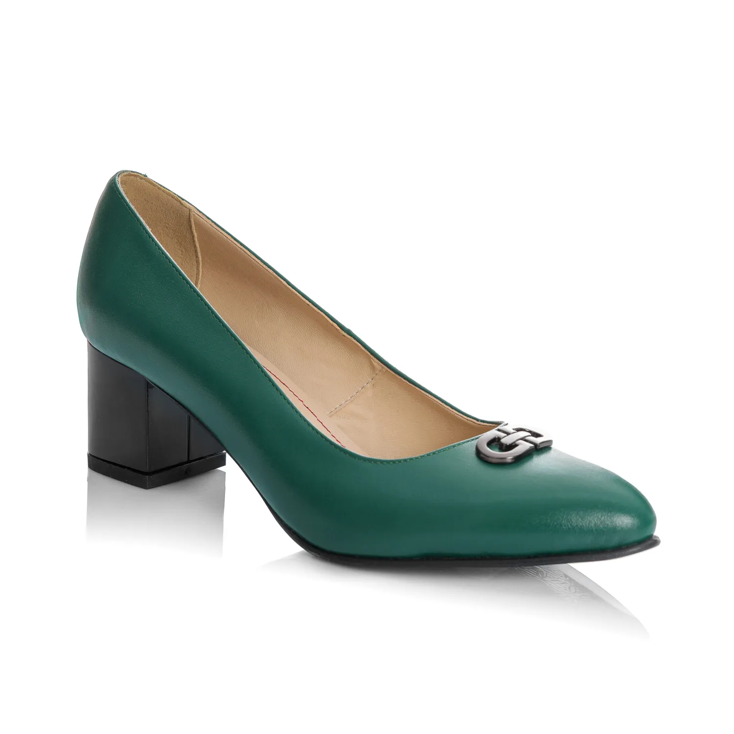 Catinca Shoes A47 VB pantofi dama piele verde box