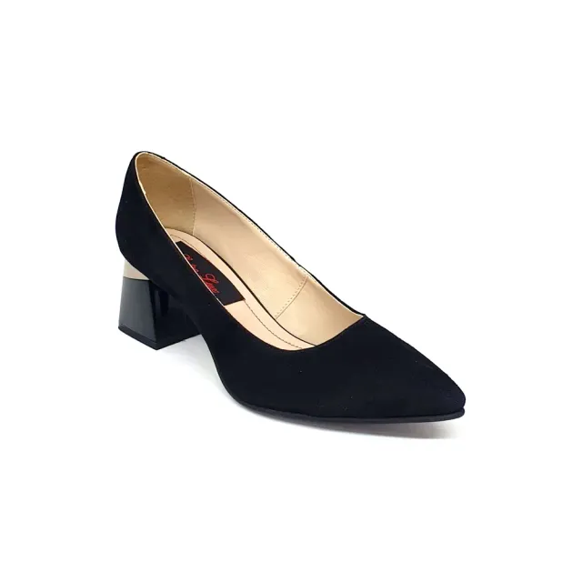 Catinca Shoes A18 NA pantofi dama piele negru antilopa