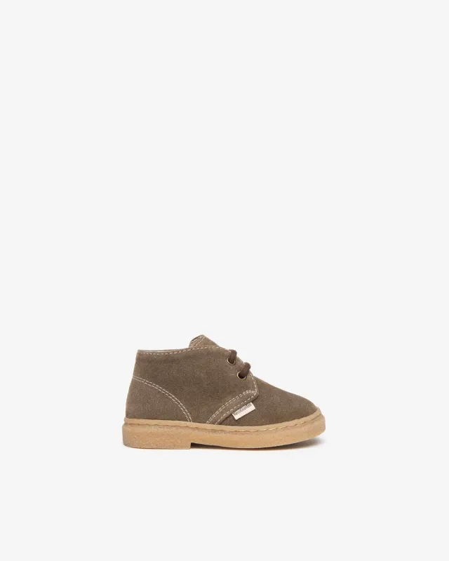 NeroGiardini Junior desert piele intoarsa baieti maro